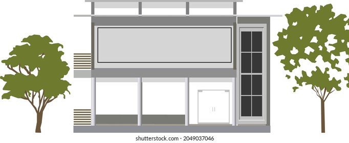 3D illustration of building project