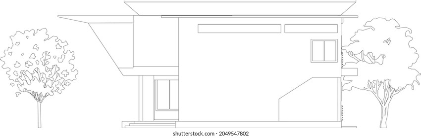 3D illustration of building project