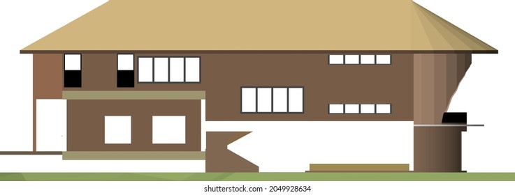 Ilustración 3D del proyecto de construcción