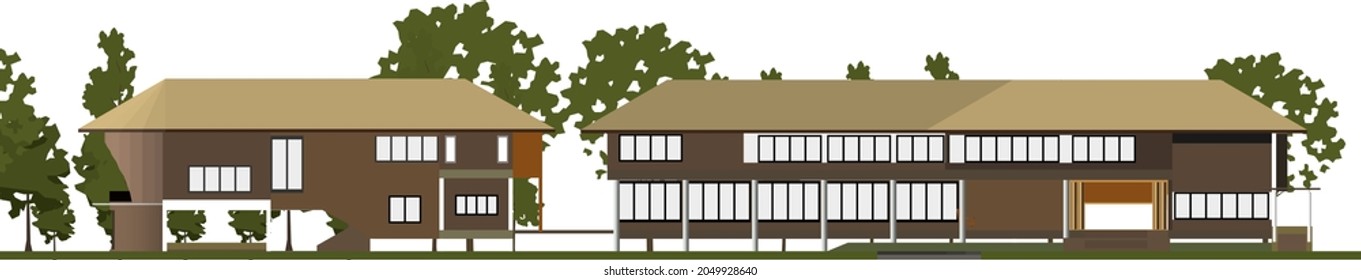 Ilustración 3D del proyecto de construcción