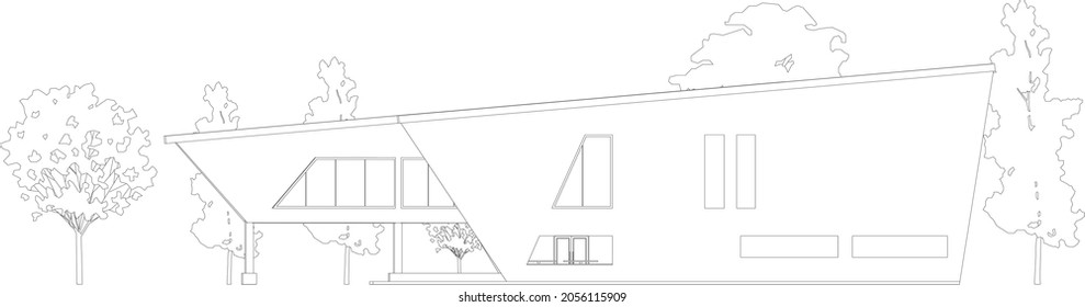 3D-Illustration des Bauprojekts