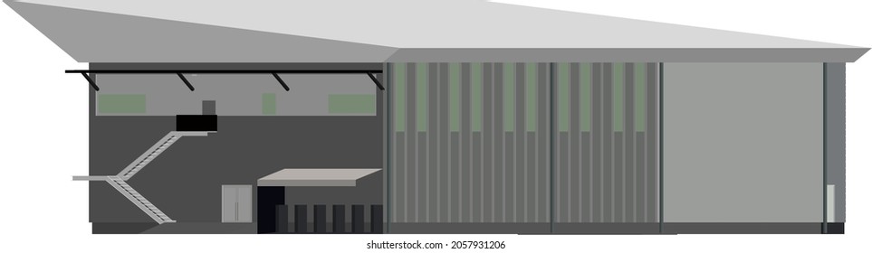 3D-Illustration des Bauprojekts