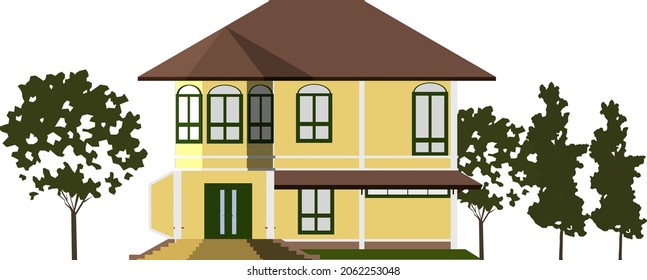3D illustration of building project