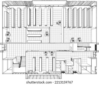 Ilustración 3D del proyecto de construcción