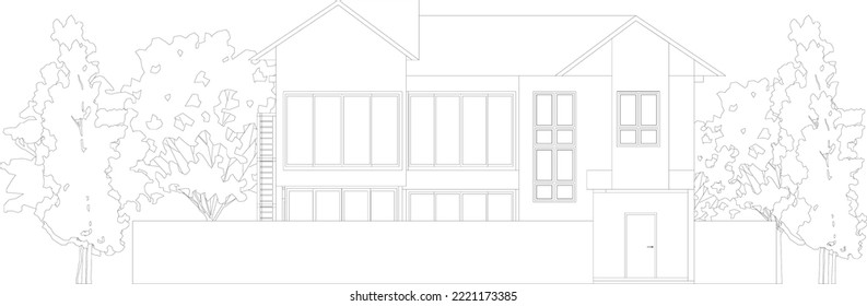 3D-Illustration des Bauprojekts
