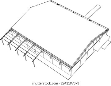 Ilustración 3D del proyecto de construcción