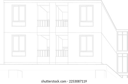 Ilustración 3D del proyecto de construcción