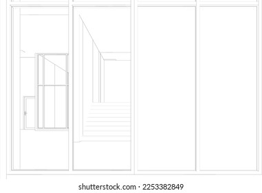 3D-Illustration des Bauprojekts