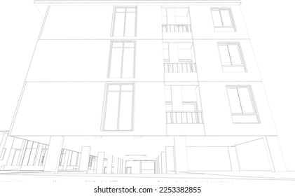 Ilustración 3D del proyecto de construcción