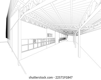 Ilustración 3D del proyecto de construcción