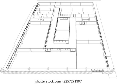 Ilustración 3D del proyecto de construcción