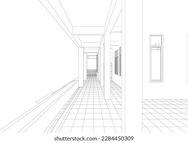 Ilustración 3D del proyecto de construcción