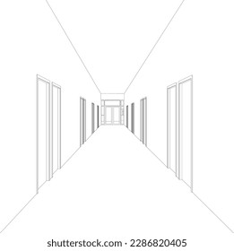 3D-Illustration des Bauprojekts