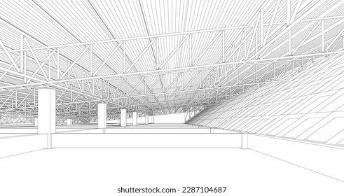 3D-Illustration des Bauprojekts