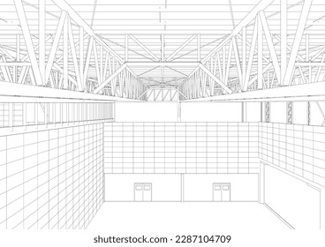 Ilustración 3D del proyecto de construcción