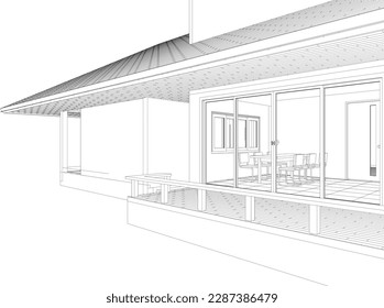 Ilustración 3D del proyecto de construcción