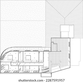 3D illustration of building project