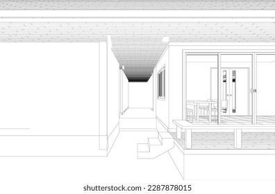 Ilustración 3D del proyecto de construcción