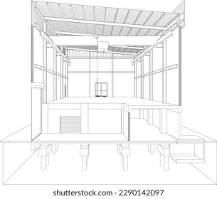 Ilustración 3D del proyecto de construcción