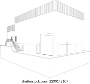 Ilustración 3D del proyecto de construcción