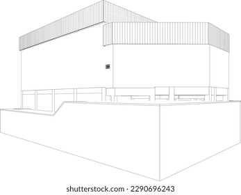 Ilustración 3D del proyecto de construcción