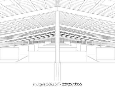 Ilustración 3D del proyecto de construcción