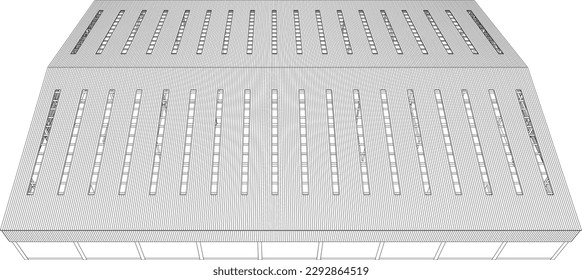 3D-Illustration des Bauprojekts