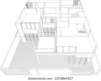 Ilustración 3D del proyecto de construcción	