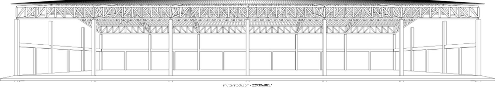 3D-Illustration des Bauprojekts	