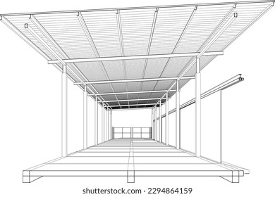 Ilustración 3D del proyecto de construcción
