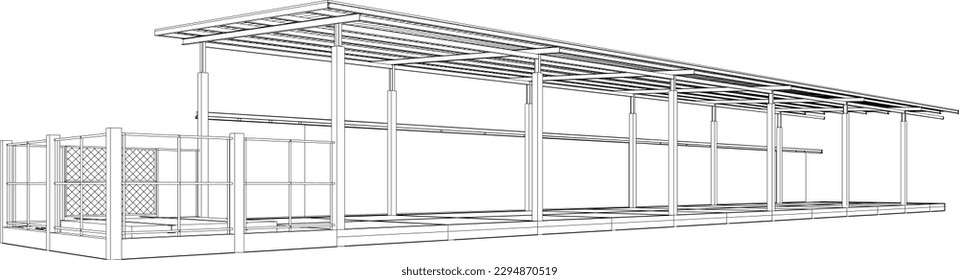 3D-Illustration des Bauprojekts
