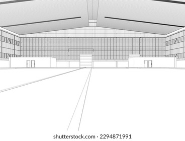 Ilustración 3D del proyecto de construcción