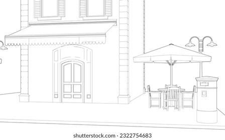 Ilustración 3D del proyecto de construcción