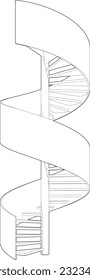 3D illustration of building project