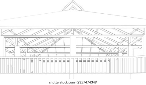 Ilustración 3D del proyecto de construcción