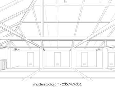 Ilustración 3D del proyecto de construcción
