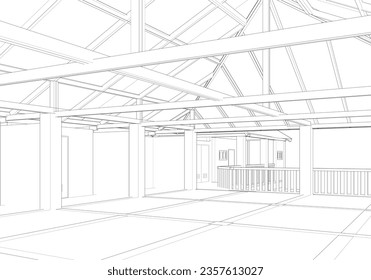 Ilustración 3D del proyecto de construcción