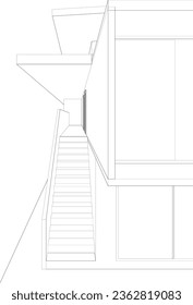 3D-Illustration des Bauprojekts