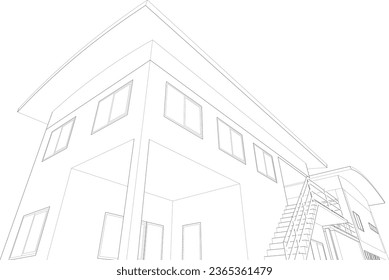 Ilustración 3D del proyecto de construcción