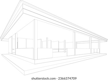 3D-Illustration des Bauprojekts