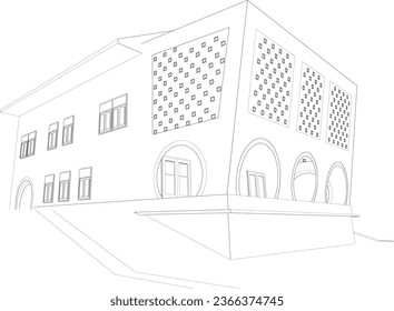 Ilustración 3D del proyecto de construcción