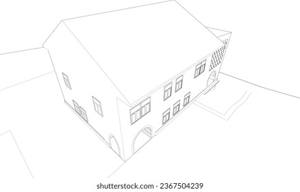 Ilustración 3D del proyecto de construcción
