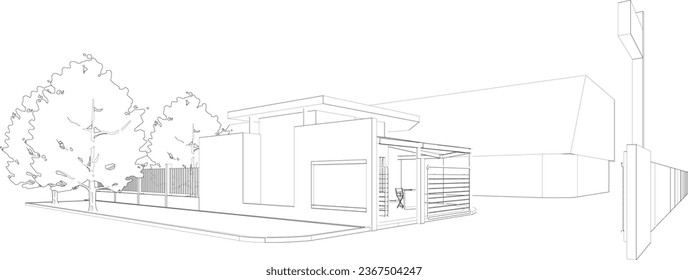 Ilustración 3D del proyecto de construcción