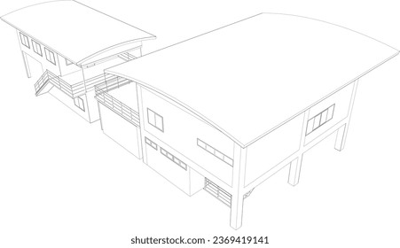 Ilustración 3D del proyecto de construcción