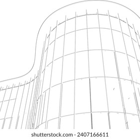 3D-Illustration des Bauprojekts