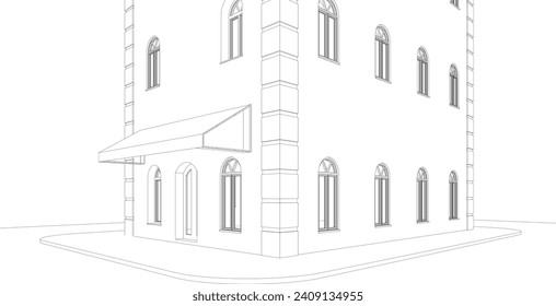 Ilustración 3D del proyecto de construcción