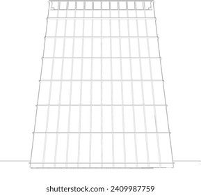 3D illustration of building project