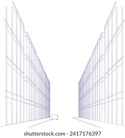 Ilustración 3D del proyecto de construcción