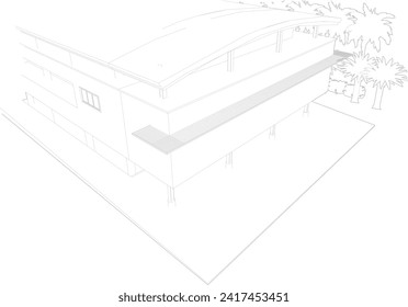 Ilustración 3D del proyecto de construcción