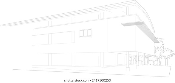 3D-Illustration des Bauprojekts